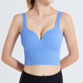 thumbnail image 4 of Sngxgn Women's Workout Sports Bras Training Fitness Running Yoga Crop Tank Top(Blue,L), 4 of 6