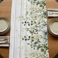 thumbnail image 5 of Table Runners 72 Inches Long Dress Scarves, Green Farmhouse Kitchen/Dining Table Runner, Coffee Tablerunners, Eucalyptus Leaves 14x72 Inch, 5 of 9