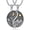 A01-Mountains, variant on Matching Mountains Flower Necklace Couple Sterling Silver Yin Yang Necklace Couples Jewelry