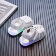 thumbnail image 6 of Duqingm Water Sandals Boys Girls Sandals Open-Toe Summer Outdoor Unisex Child Sport Sandals Athletic Lightweight White,5, 6 of 6