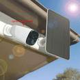 thumbnail image 3 of Cargador de panel solar impermeable de 10 W para cámara de seguridad, 2 unidades, con cable de carga, color blanco, 3 of 6