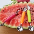 thumbnail image 4 of Cuchara de bola de helado de sandía de fruta de doble cabeza, 4 of 5