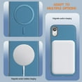 thumbnail image 3 of for iPhone XR Magnetic Case PU Leather [Compatible with Mag-Safe Wireless Charging] Magnetic Cover Shockproof Lightweight Slim Anti-Scratch Phone Cover for iPhone XR, Lightblue, 3 of 6
