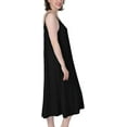 thumbnail image 3 of ShengRui Women's Nightgown Cami Cotton Sleepwear Plus Size Sleeveless Loungewear, 3 of 5