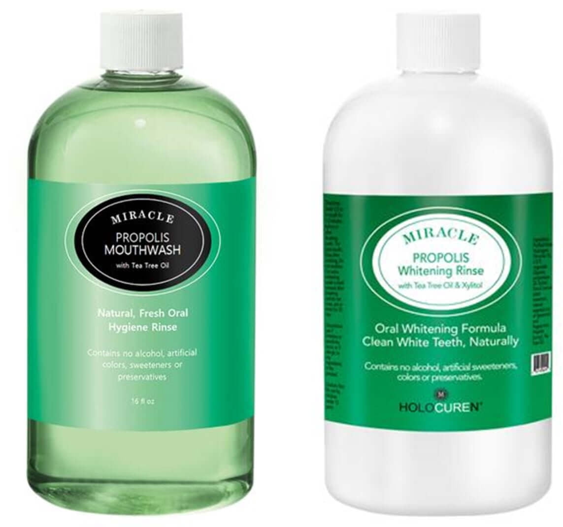 Holocuren Miracle Propolis Natural Mouthwash with Tea Tree Oil 16oz 1pk