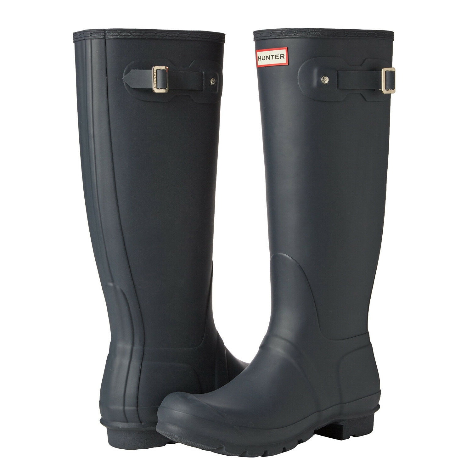 navy long boots ladies