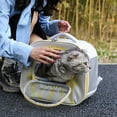 thumbnail image 4 of TOPRenddon Sac à Dos Transparent pour Animaux de Compagnie Style Astronaute - Grande Capacité Sac de Voyage Imperméable pour Chien/chat pour Camping, Randonnée et Visites Vétérinaires avec Maille Respirante (Moins de 7kg), 4 of 9