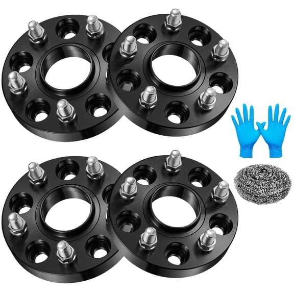 SPEEDWOW 5x120mm Wheel Spacers 1inch 5x4.7 Hubcentric Wheel Spacer for Acura MDX RLX TLX ZDX, Civic Odyssey Passport Pilot Ridgeline, Forged 5 Lug M14x1.5 & 64.1mm Hub Bore, Set of 4