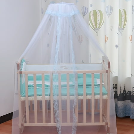 LAMIRO Universal Crib Mosquito Net Children Baby Mosquito Net Dome Foldable Mosquito Cover
