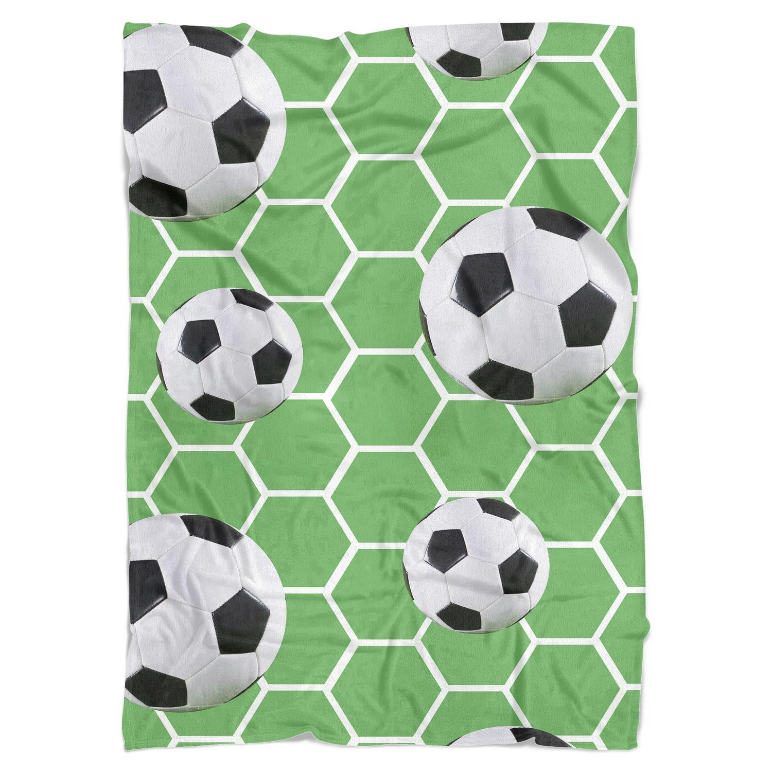Soccer Blanket Soccer Gifts for Boys, Super Soft Warm Lightweight
