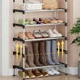 thumbnail image 6 of 6-Tier Multifunctional Shoe Rack, Easy-to-Assemble Multi-Layer Shoe Storage Shelf for Hallways, Bedrooms, Bathrooms, Offices, and Living Rooms, 6 of 10