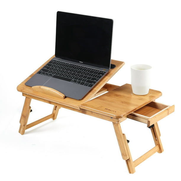 Lap Desk Bed Desk for Laptop, Adjustable Laptop Tray for Bed, Portable