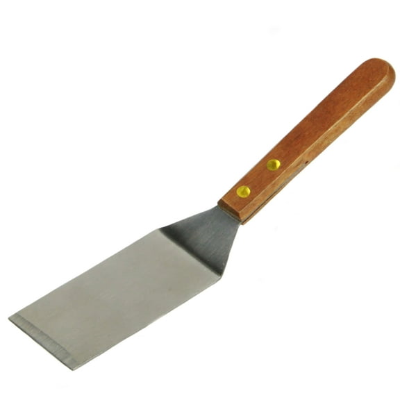 Chef Craft Select Stainless Steel Solid Wooden Handle Cookie Spatula, 8 inches in Length, Natural