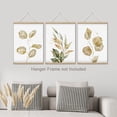 thumbnail image 3 of PixonSign Adhesive Canvas Print Wall Art Set - Brown and Green Tropical Forest Plants Posters - Set of 3 Nature Wilderness Botanical Prints Boho Minimalist Wall Décor for Living Room - 8"x10", 3 of 5