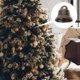 thumbnail image 3 of 100pcs Campanas de Navidad Colgantes Árbol de Navidad Colgando Adornos de campana (Bronce), 3 of 7