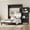 Black, variant on Euroco Wood Queen Size Murphy Bed with Storage Cabinets and Shelves, Wall Bed with Desk, Black