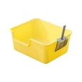 thumbnail image 3 of Cat Open Top Cat Litter Tray Pet Bedpan Portable Heighten Semi Enclosed Pet Litter Pan for Small Medium Large Cats Yellow, 3 of 7
