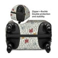 thumbnail image 3 of Bingfone Funny Cat White Luggage Cover Washable Suitcase Cover Protector Anti-scratch Suitcase cover Fits 18-32 Inch Luggage, 3 of 8