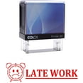 thumbnail image 2 of LATE WORK Self Inking Rubber Stamp Custom Colop Office Stationary P20 Mini Stamper, 2 of 3