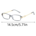 thumbnail image 2 of Gafas retro rectangulares de moda para mujer, estilo años 90, gafas pequeñas cuadradas con filtro de luz azul, gafas retro, 2 of 3