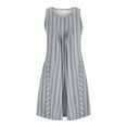 thumbnail image 7 of Mgmyaa Women's Sleeveless Sleep Dress Pleated Nightshirt Print Lounge Nightgown Round Neck Chemise Comfortable Home Wear Short Nightdress, 7 of 7