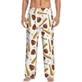 thumbnail image 1 of Kdxio Baseball Sport Pattern Men's Pajama Pants, Elastic Waist with Drawstring and Pockets, Comfortable Loungewear-XX-Large, 1 of 6