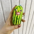 thumbnail image 5 of Dienrx Watermelon Pendant, Long Watermelon Stripe Hanger Creative Keychain Hanger Toy Pillow New Funny, 5 of 8