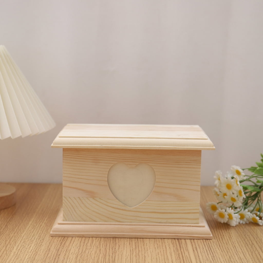 lanema Pet Cremation Urn for Dog Cats Ashes Wooden Dog Memorial Urn Keepsakes Ashes Box