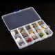 thumbnail image 5 of Matsuzay Contenedor de almacenamiento rectangular de plástico, seguro y no tóxico, divisores ajustables, caja para anillos de amplia Almacenamiento y organización del hogar, 5 of 6