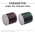 thumbnail image 2 of About 90m/roll 0.8mm Nylon Thread Bracelet Cord Beading Thread Braided Thread for Beading Jewellery Bracelets MakingStyle:Style 2;, 2 of 5