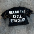 thumbnail image 4 of Camisetas góticas punk con letras de retazos para hombre y mujer, moda de corte de manga corta, Harajuku, tops lavados de gran tamaño Y2k, 4 of 5