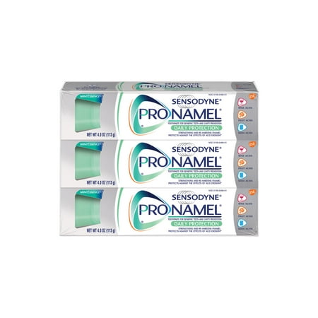 Sensodyne Pronamel Daily Protection Enamel Toothpaste for Sensitive Teeth, Mint Essence - 4 Ounces (Pack of 3)