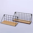 thumbnail image 1 of OULII baskets for shelves Wall Hanging Basket Black Minimalism Home 1Set, 1 of 5