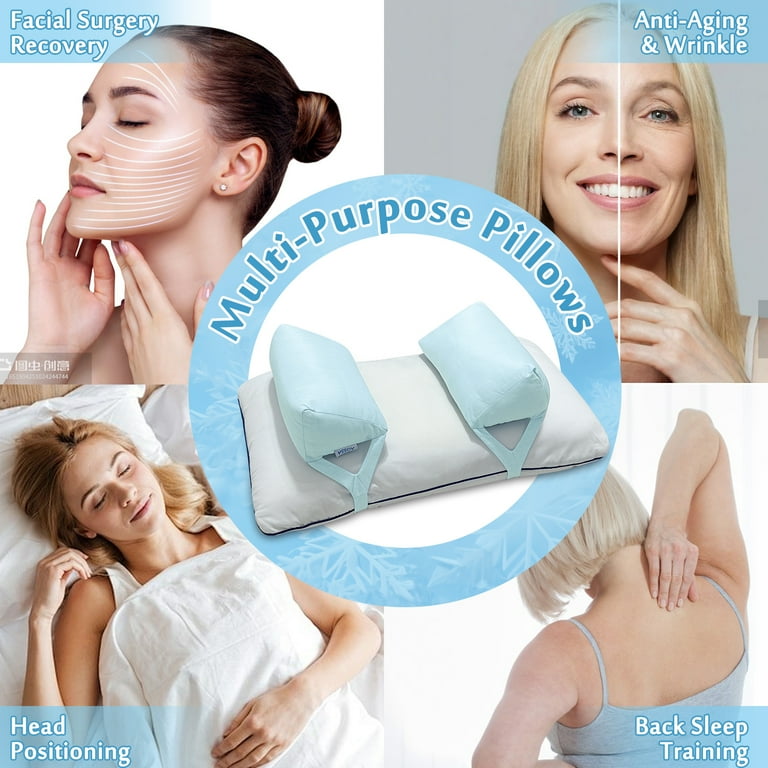 Back Sleeper Beauty Pillow for Anti-Aging, Wrinkle Prevention