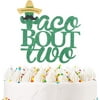 Taco Bout Two Cake Topper Handmade Fiesta Theme 2nd Birthday Anniversary Cake Banner Topper Fiesta Taco Birthday Party Decoration