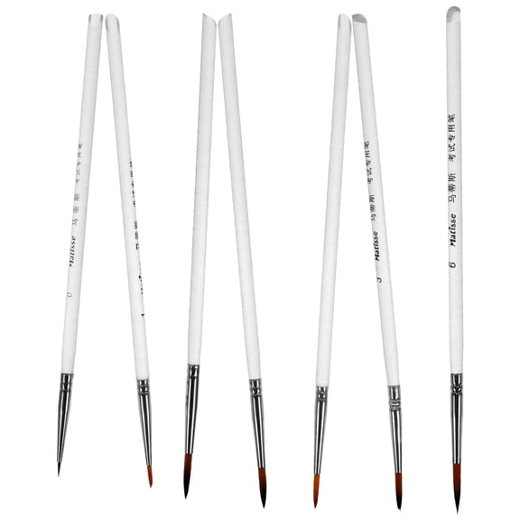 OUNONA  11 Pcs Miniature Art Brushes Watercolor Painting Pen Set