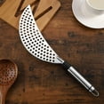 thumbnail image 2 of Nogis 14.47 Inch Silver Grease Handheld Stainless Steel Pasta Strainer Insert Drainer for Different Pot Pan Kitchen Tools (1 Pack, Stainless Steel Pot Strainer with Handle), 2 of 7