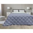 thumbnail image 1 of Abstract Down Alternative Comforter, Vertically Arranged Hearts on Strings Hanging on a Plain Background, Microfiber Quilt for All Season, 5 Sizes, Charcoal Grey and White, by Ambesonne, 1 of 3