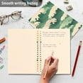 thumbnail image 4 of FORMRS 1-Subject Spiral Notebook 8" x 5" College Ruled 60 Refillable Sheet A5 Hard Cover, Green Wave Pattern, 4 of 7