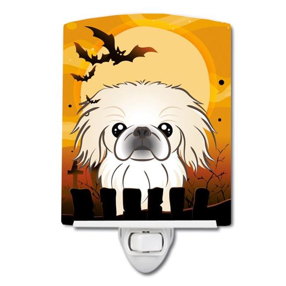 Caroline's Treasures BB1779CNL Halloween Pekingese Ceramic Night Light, 6x4x3", multicolor