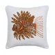 thumbnail image 1 of Fundas de almohada decorativas naranjas de 30 x 30 cm (12 x 12 pulgadas), fundas de almohada de lino con cuentas de peces, estampado de criaturas marinas estilo playero - Carpa Koi, 1 of 6