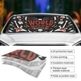 thumbnail image 5 of ZNDUO Car Windshield Sun Shade, Trendy Rock Vintage Pattern Windshield Sun Shade UV Rays and Heat Sun Visor Protector Foldable Windshield Sun Shade, Small Size, 5 of 8