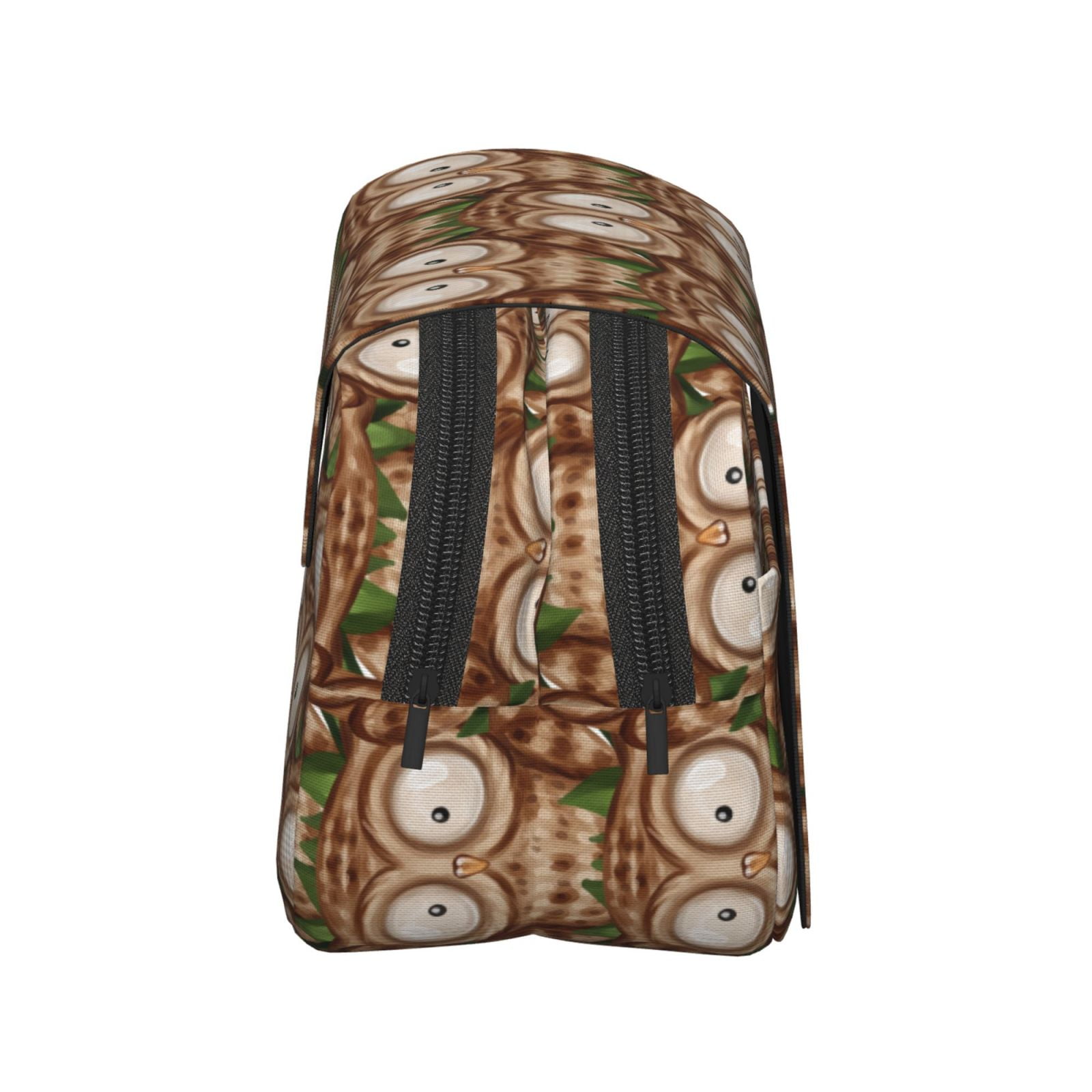 Rateoe Beautiful Owl Pattern Double Clamshell Pen Case, Storage Organizer with Two Zipper Compartments– Holds Up to 50 Pencils & Pens