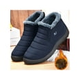 thumbnail image 5 of Fangasis Women Men Snow Boots Casual Warm Shoes Comfort Winter Boot Walking Pedal Ankle Booties Blue (Men) 8.5, 5 of 5