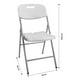 thumbnail image 3 of Silla Plegable Jardin Hogar Jardimex Fiesta Exterior Blanca Negocio, 3 of 5