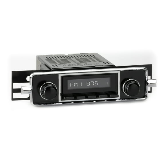 RetroRadio Compatible with 1958-67 Volkswagen Beetle with "Sapphire"-style Plate Features Include Bluetooth, AUX, AM/FM LAB-M1-504-36P-76PVW1