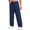 A-Navy, variant on Mens Sweatpants 2025 Baggy Wide Solid Color Casual Straight Leg Wide Leg Drawstring Pocket Sweatpants Long Pants Athletic Pants for Workout, Jogging, Running