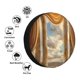 thumbnail image 4 of Balery Golden Drapes Pillars Clouds Cubiertas para Neumáticos - Protector Resistente para Neumáticos de Camioneta, SUV, Remolque, Camper y RV-16 inch, 4 of 6