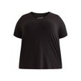 thumbnail image 6 of Terra & Sky Women’s Plus V-Neck Tee with Short-Sleeves, 2-Pack, Sizes 0X-5X, 6 of 7