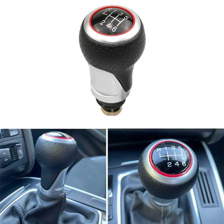 POSSBAY 6 Speed Car Gear Shift Knob Lever Stick For Audi A4 B6 B7